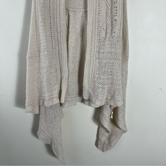Anthropologie Cream Sleeveless Cardigan - Picture 6 of 9